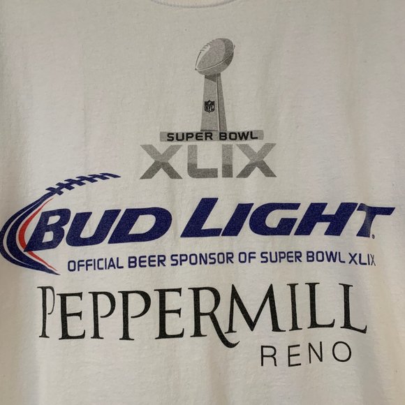 2015 Super Bowl XLIX NFL Game Mens Sz XL White Tee - Picture 2 of 5